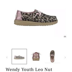 Hey Dude Youth Wendy Leo Nut Shoes